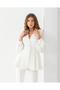 Lace Embroidered Ruffled Jacket Two-Piece Suit - 3