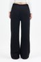 Black Wide Leg Women's Sweatpants 9220m - 5