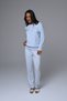 Velvet Fabric Long Sleeve Hooded Women's Pajamas Set - 2