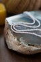 Aquamarine Stone Natural Stone Thin Necklace 2 mm - 5