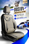 Panda Boston Series Linen Fabric Auto Seat Cover - Full Set - 3