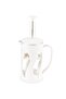 White Berthe French Press 500 ml 500 Cc Plastic - 5