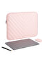 13-13.6 Inch MacBook Air Pro Compatible Leather Laptop Bag - Protective Case and Laptop M2 M3 - Light Pink