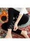 Unisex Black High-Waisted Plush-Lined Leggings – Winter, Stretchy, Suitable for Sports and Everyday Wear - 6