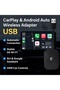 Modulator auto wireless Android, adaptor USB inteligent Carplay, reconectare automată, compatibil USB - 4