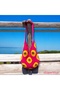 Fuchsia Lined Shoulder Bag with Knitted Sunflower Motif - 2