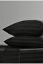 Silva Striped 100% Cotton Satin King Size Duvet Cover Set with Elastic Fitted Sheet Hotel Luxury - 6