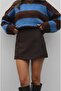 Brown High-Waist Skirt Shorts Kiera