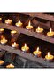 Smokeless Tea Light Candles 50-Pack for Weddings, Parties, Holidays & Religious Use - 4