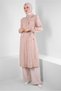 REMOVABLE HOODED STRIPED TRENCH COAT 10767 - 2