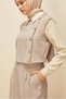 Button Detail Skirt Suit 46013 - 3