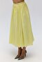 Amaya Ankle-Length Pleated Yellow Skirt - 4