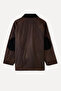 Women's Brown Velvet Collar Oversize Coat Jacket - 7