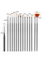 Detail Brush Set, Painting, Miniature Brush-Watercolor, Oil Painting, Nail Painting-15 Pieces - 2
