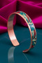 Women's Copper Bracelet Ring Set - Garden Model Special Edition Metal Box Zeolite Sand - 3
