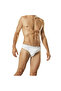 Men's Gray Ribbed Slip Sports Briefs Single Pack 117