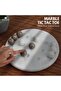 Marble Tic Tac Toe 10" Inches White and Oceanic | Brain Teaser Game | Handcrafted | Stylish Decor - 5