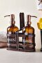 Rame Antique Metal Stand Retro 2-Piece Liquid Soap Dispenser 500 ml - 2