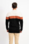 Color Block Zippered Men's Knitwear Cardigan - 5