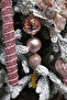 Christmas Ornament Pendant Shiny Ball Pink 23 cm