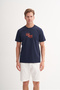 Slim Fit Crew Neck Cotton Printed T-Shirt - 2
