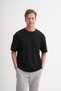 Relax Fit Crew Neck Combed Cotton T-Shirt - 3