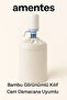 Lux White Bamboo Bottle Cover Fabric Protected Drawstring 19 Lt Case - Bamboo - 3