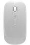 Dual-mode Wireless Mouse Bt 5.0 & 2.4g, Silent Clicks, 3 Dpi Settings, Universal Compatibility White