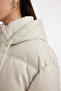 Water Repellent Faux Leather Coat Hooded Fleece Inside Zippered Pocket A0804Ax23Wn - 4