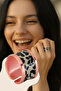Women's Copper Bracelet Ring Set - Leopard Model Special Edition Metal Box Zeolite Sand - 5