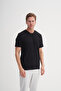 Slim Fit V-Neck Cotton Plain T-Shirt - 4