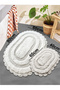 Regnum Ekru 100% Cotton Bath Rug Cotton 2-Piece Set - 4
