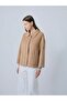 Baby Collar Cashmere Short Coat Camel - 3