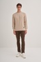 Slim Fit Pinstripe Ottoman Cotton Blend Sweatshirt - 3