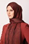 Liva Desen Shine Line Shawl Bitter Coffee-Brown - 2