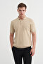 Polo Neck Regular Fit Buttoned Knitwear T-Shirt - 2