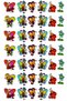 Embossed Sticker A4 Size Sticker Notebook, Planner Label-(Lim227) - Cute Butterflies