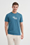 Slim Fit Crew Neck Cotton Printed T-Shirt - 2