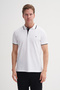 Polo Neck Slim Fit Pique Plain Cotton T-Shirt