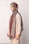 Moren Desen Shine Line Shawl Plum-Salmon