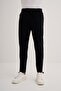 Slim Fit Elastic Cuff Drawstring Lock Fleece Sweatpants with Tie at the Waist