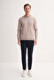 Premium Slim Fit Viscose Blended Crew Neck Sweater 33220