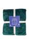 Solid Dark Green Flannel Blanket – Double (200x220 cm) – Soft & Warm - 3