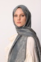 Moren Desen Shine Line Shawl Petrol Blue-Beige - 2