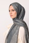 Moren Desen Shine Line Shawl Petrol Blue-Beige - 3