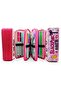 Pencil Case Black Pink Blackpink Organizer Pencilcase Vegan Leather Three Compartment Pen Holder-Pink - 5