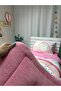 Welsoft Fleece Puffy Reversible Rainbow Patterned Single Duvet Bedding Set - 3