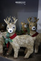 Christmas Ornament Red Scarf Gold Antlered Deer 42 cm - 6