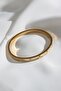 Steel Pearlescent Gold Handcuff Bracelet - 2