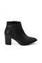 Women's Ankle Length Pointed Toe Zippered Mink Boots - 3